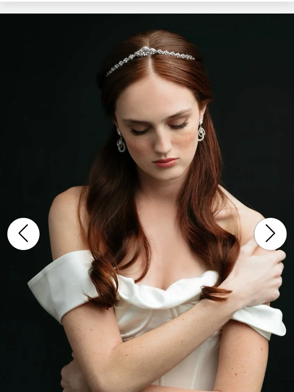 Bridal Maria Elena REVIVE Headband in Silver
